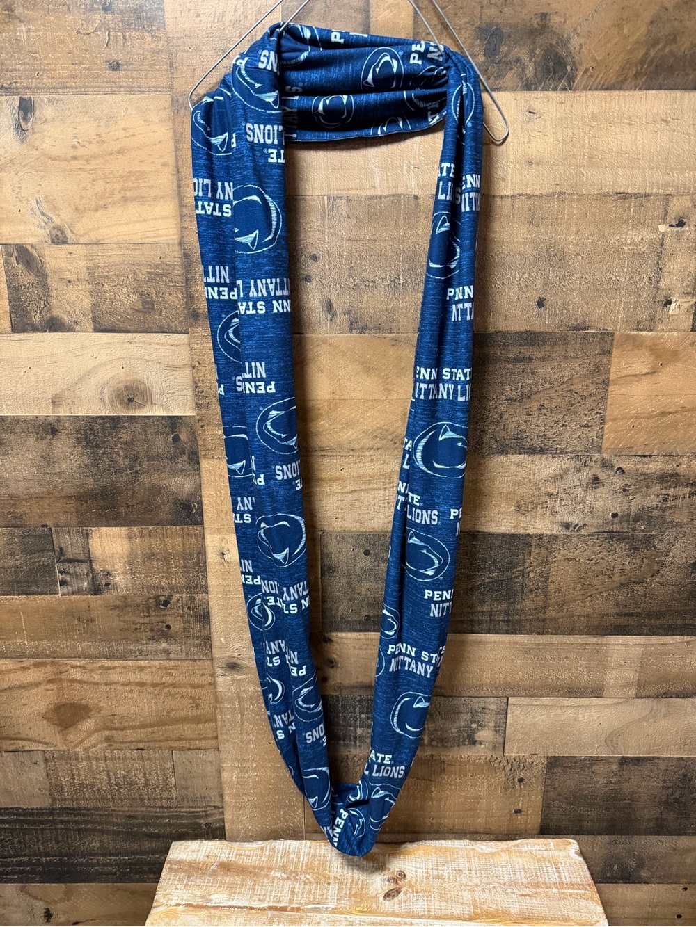 Penn State Nittany Lions Infinity Scarf Blue White NCAA Team Logo Neck Scarf
